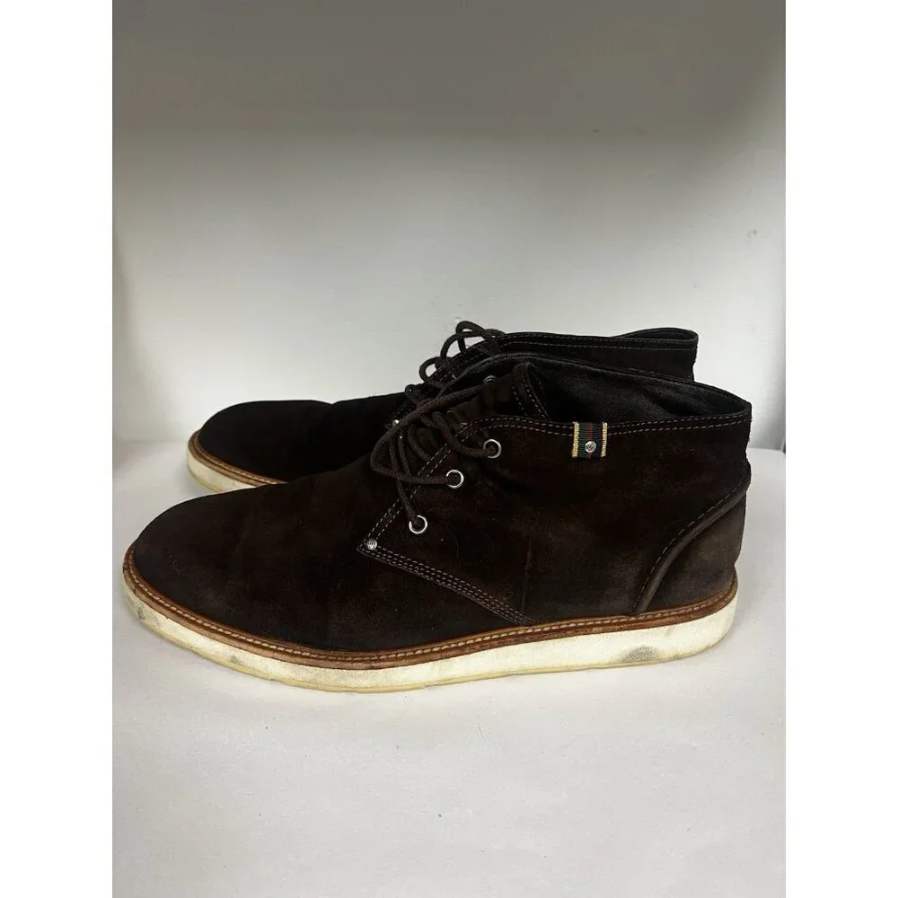 Gucci Dark Brown Suede Chukka Boots Shoes Mens Sz 11